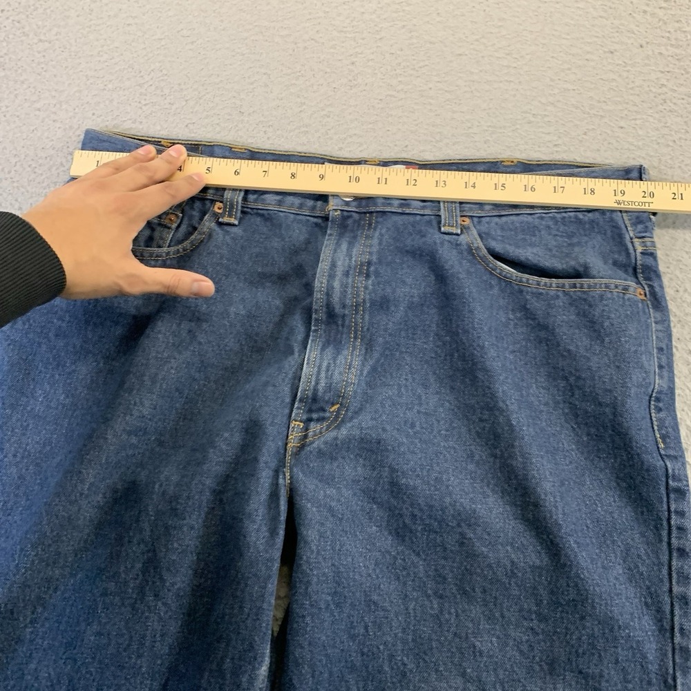 Levis 550 Jeans Mens 40x30 Blue Denim Relaxed Fit Straight 5-Pocket 100% Cotton - Picture 5 of 12